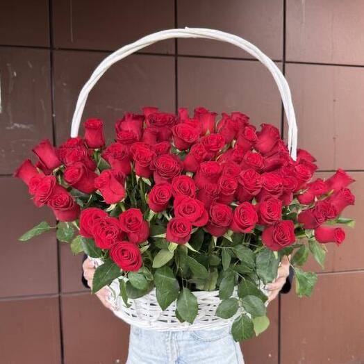 Корзина 101 Роза🌹