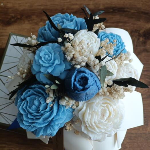 Bouquet ecologico profumato in cera di soia