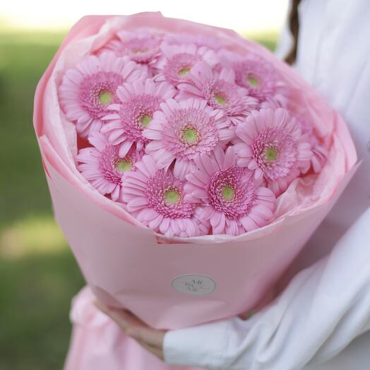 🌸Букет розовых Гербер🌸