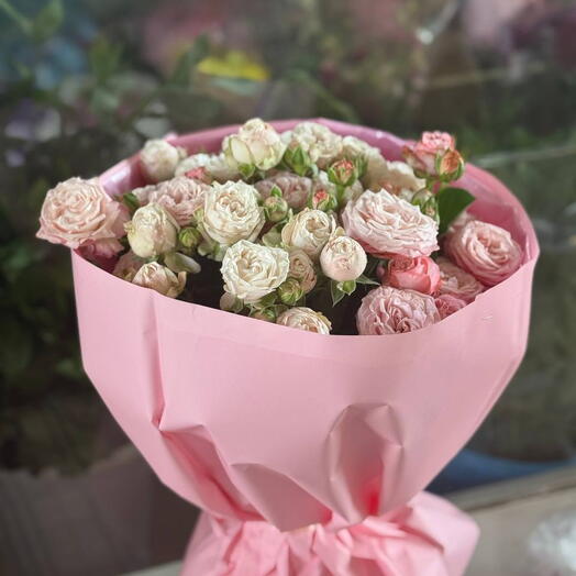 Pink Mademoiselle  💐🦋🍀 из очаровательных пионовидных кустовых роз