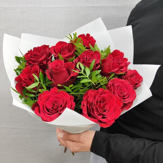 Букет из 11 Красных роз Кении🌹