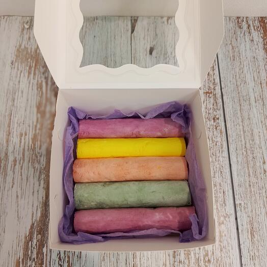 Зефирные мелки, коробочка 13*13