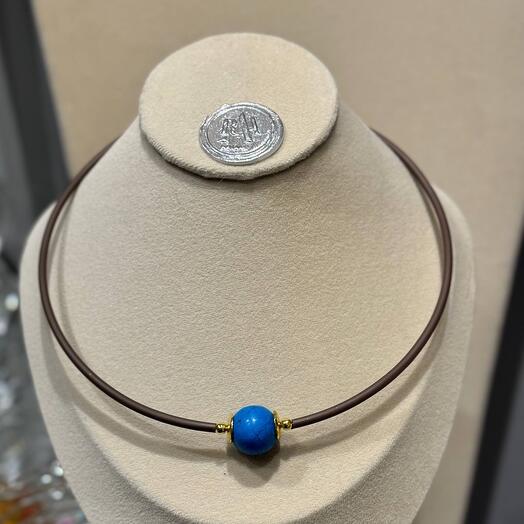 Колье «MEMORIA | HOWLITE - TURCHESE SCURO»