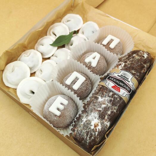 Сладкий подарок папе. Подарок папе на 23 февраля