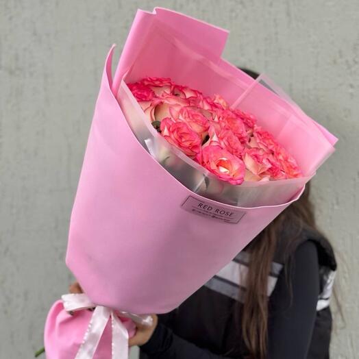 Розовые розы «Джумилия» букет 🌸
