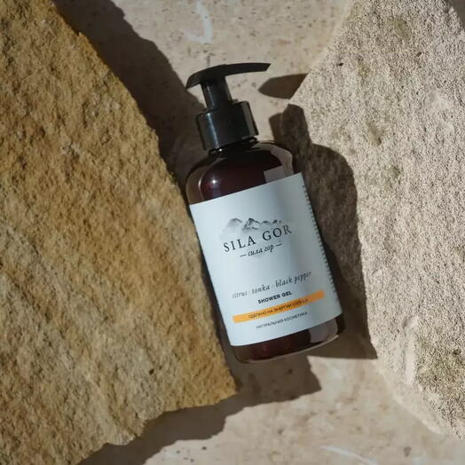 Гель для душа Sila Gor 1 Citrus, Tonka, Black Pepper, 300 мл