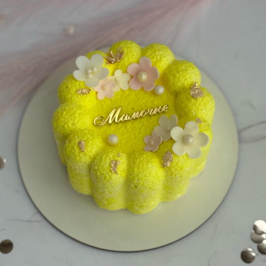 Муссовый бенто торт «Мамочке» малиновый бархат