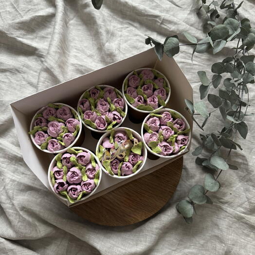 Cake to go 6 шт тюльпаны на 8 марта