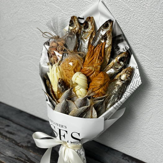 Мужской букет из рыбы