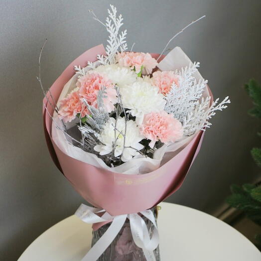 Зимний букет "Иней на стекле"