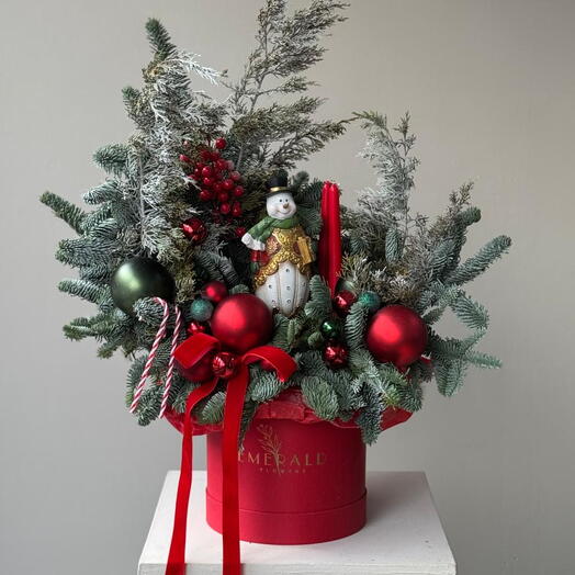 Новогодняя композиция "Зимнее волшебство"  размер L