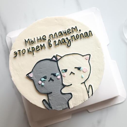 Бенто торт с котиками