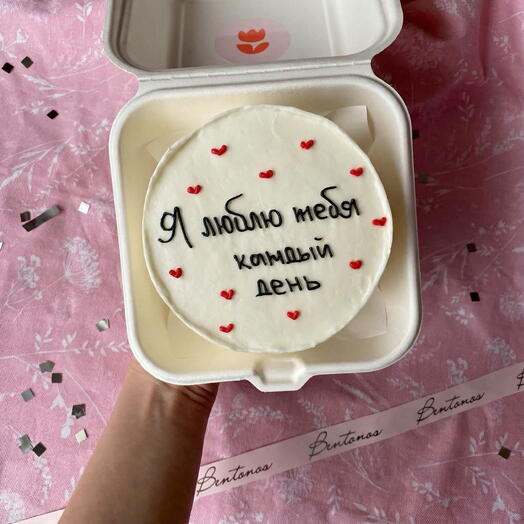 Бенто торт Я люблю тебя каждый день