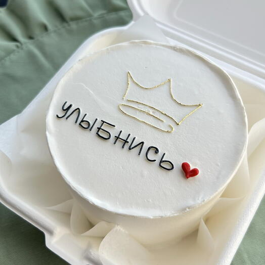 Бенто торт улыбнись с короной