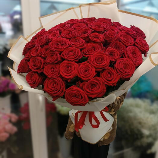Букет из 55 роз (80 см)