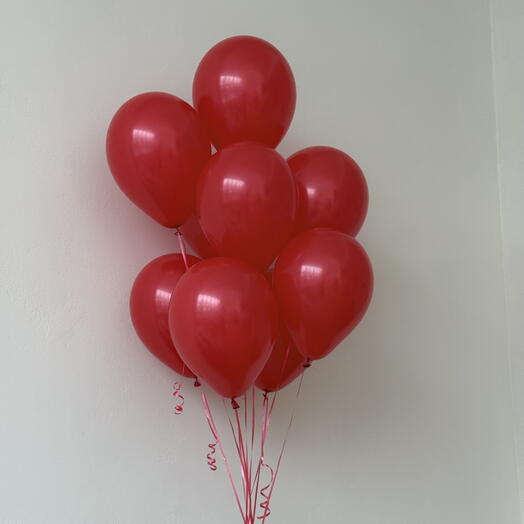 Фонтан красных Шаров 9 штук