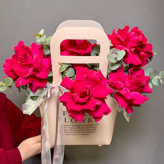 Большая сумочка с французской розой Гоча🎀
