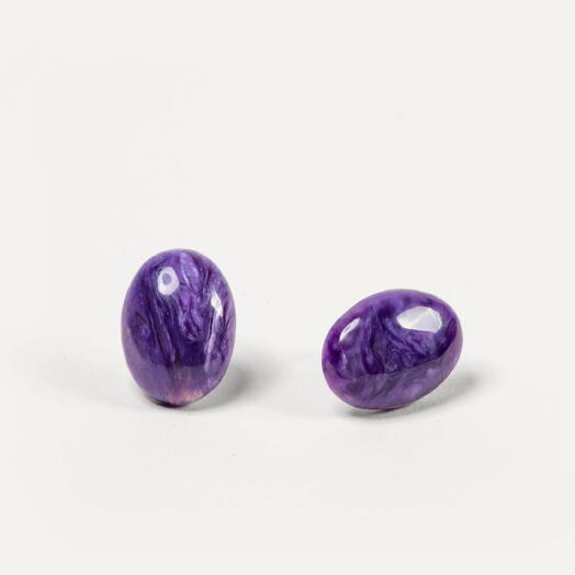 Серьги Мускат Чароит 14K (EAR1154)