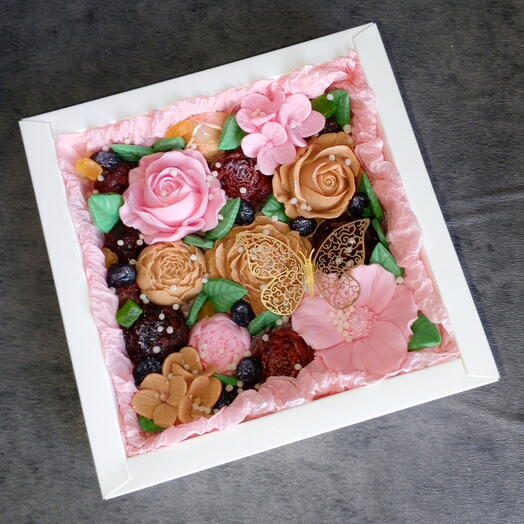 Набор мармеладных цветов Розовый