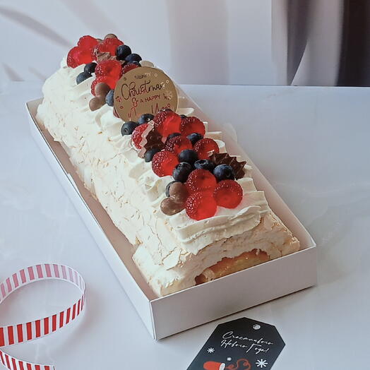 Меренговый рулет "Манго маракуйя"