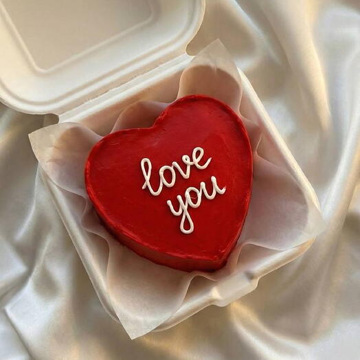 Бенто торт сердце «love you, на 14 февраля, любимому