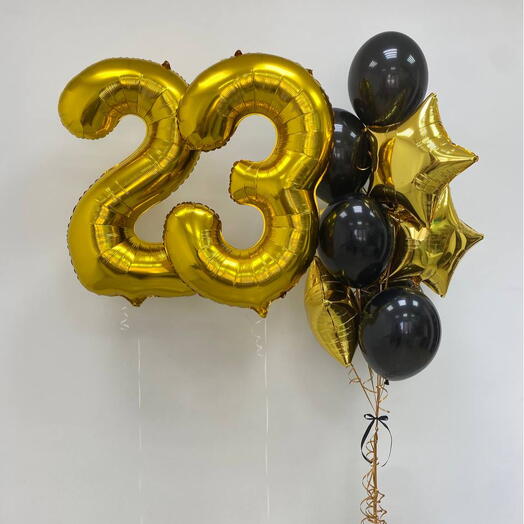 Шары с цифрами 23