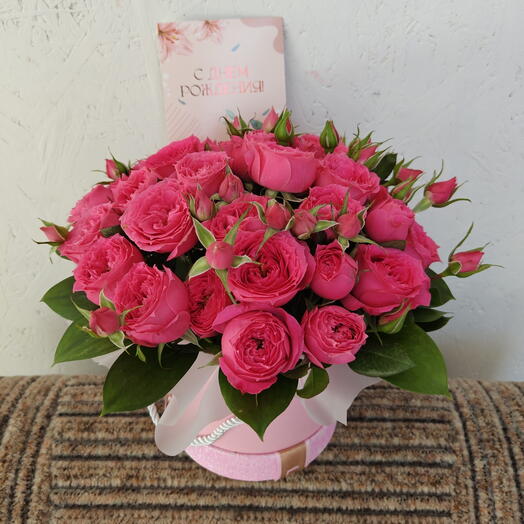 Цветы в коробке Аромат