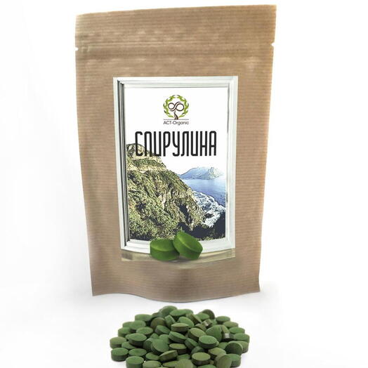 Спирулина в таблетках из Африки ACT-Оrganic, 50гр