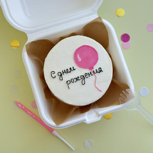 Бенто торт «С днем рождения» для родных, близких и друзей 🎈