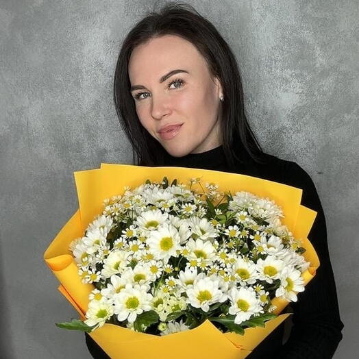 Полевой букет из ромашек