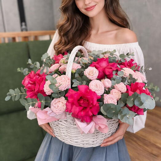 Корзина с цветами