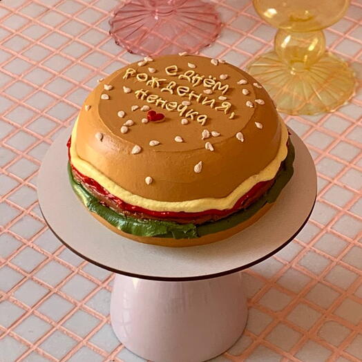 Бенто торт-бургер🍔