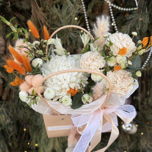 Дофаминовая сумочка с цветами🧡