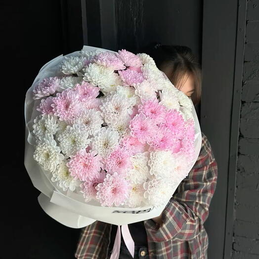 Букет из кустовых хризантем (XL)