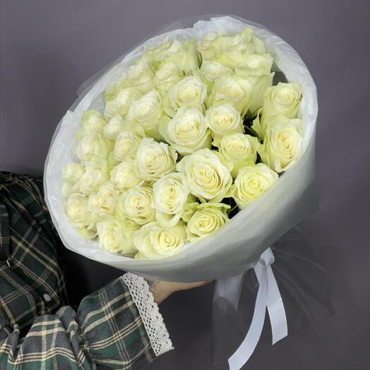 Rosas blancas 35 piezas