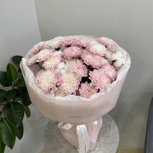 Воздушный букетик из хризантемы🌸