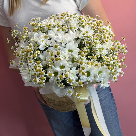 Лукошко с ромашками 🌼