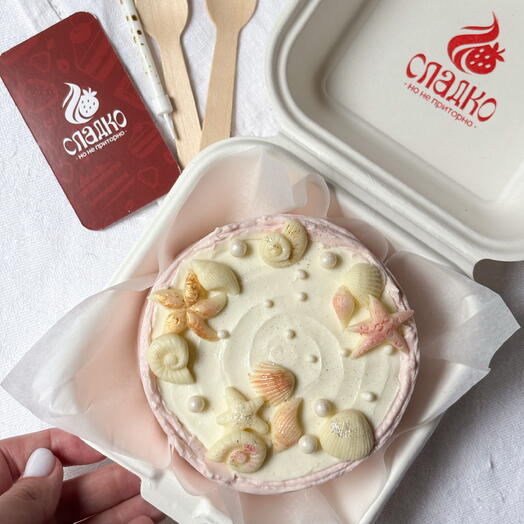 Бенто торт с ракушками