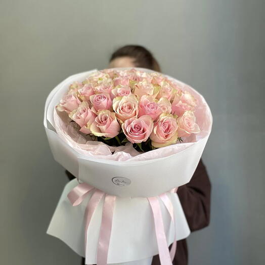Букет из 25 роз Pink Mondial
