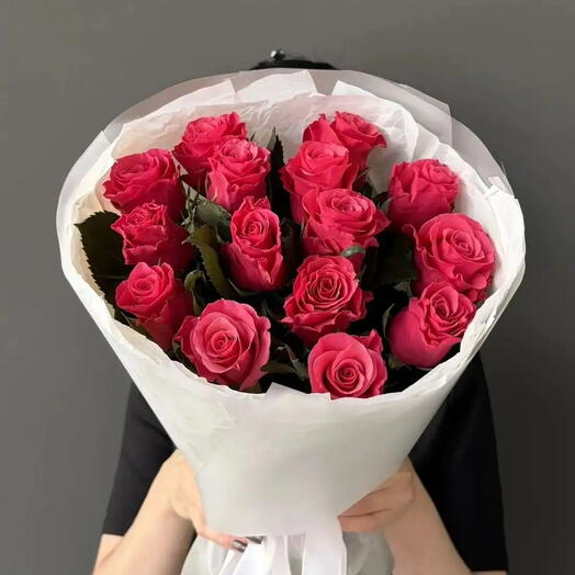 Розовые розы 15