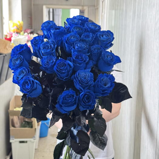 Синие розы эквадор 🌹