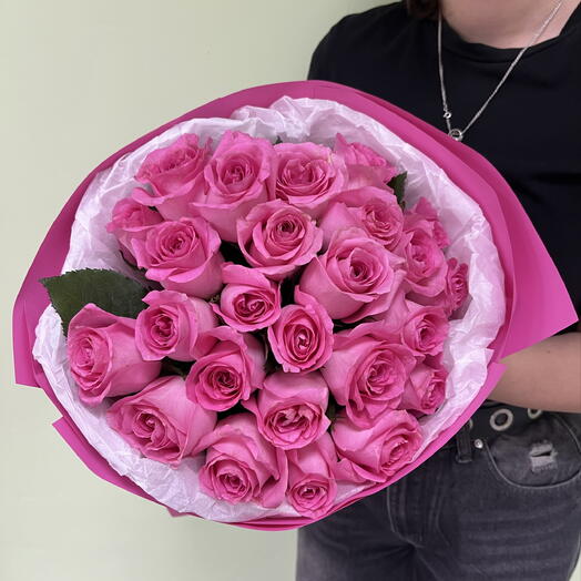 Букет из роз (Кения 40 см) 25 шт