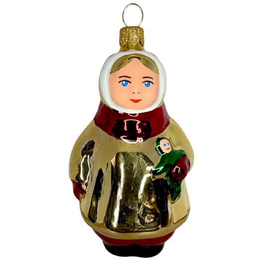 Ёлочная игрушка "Девочка с куклой" (Ёлочка)