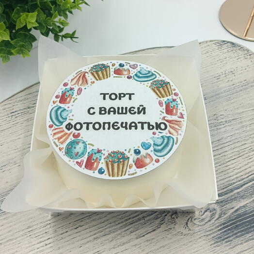 Бенто торт с фотопечатью