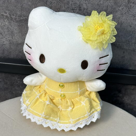 Жұмсақ ойыншық Hello Kitty ( сары )