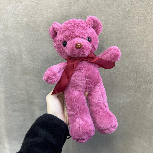 Игрушка Медвежонок малиновый