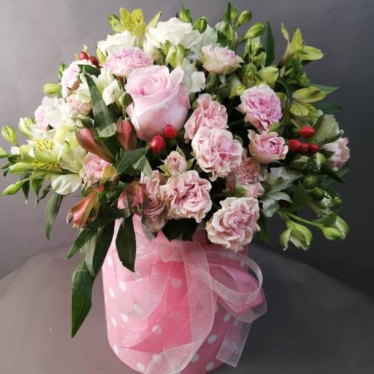 Caja de rosas кустовой