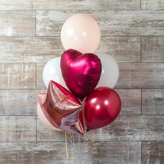 Armful of Marsala and rose gold