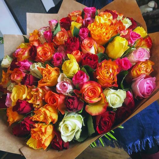 Buquê de 101 rosas Mix