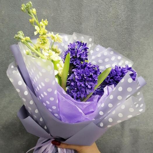 Hyacinths and mattiola